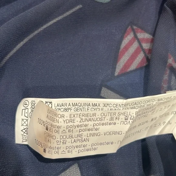 Zara TRF Outerwear Pop Art MEOW Bomber Jacket Navy Full Zip SZ S - Picture 7 of 8